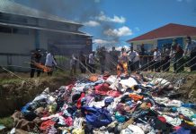 Barang Bekas Asal Malaysia Dimusnahkan