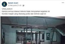 Kerusakan Masjid di Sri Lanka, Bukan di Indonesia