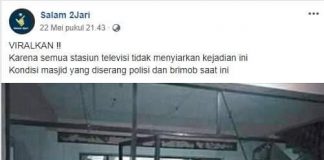 Kerusakan Masjid di Sri Lanka, Bukan di Indonesia