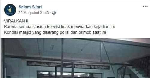 Kerusakan Masjid di Sri Lanka, Bukan di Indonesia