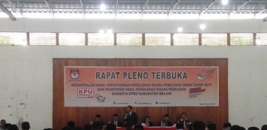KPU Gelar Pleno Terbuka Rekapitulasi Suara