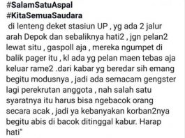 Cek Fakta: Pesan Berantai soal Pembacokan untuk Rekrut Gangster Motor
