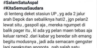 Cek Fakta: Pesan Berantai soal Pembacokan untuk Rekrut Gangster Motor