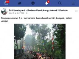 Cek Fakta: Beredar Foto Syukuran Jokowi 2 Periode
