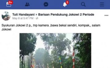 Cek Fakta: Beredar Foto Syukuran Jokowi 2 Periode
