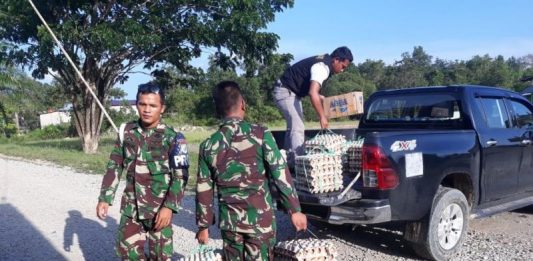 Satgas Pamtas Amankan Ribuan Telur Malaysia