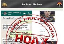 Kabar Chat WA Anggota Polri Hina TNI dan Dukung Jokowi