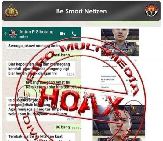 Kabar Chat WA Anggota Polri Hina TNI dan Dukung Jokowi