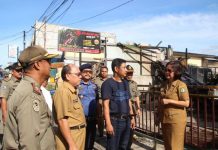 Sekda Tinjau Lokasi Kebakaran Pasar Inpres