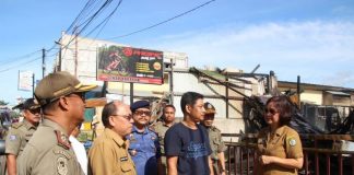 Sekda Tinjau Lokasi Kebakaran Pasar Inpres