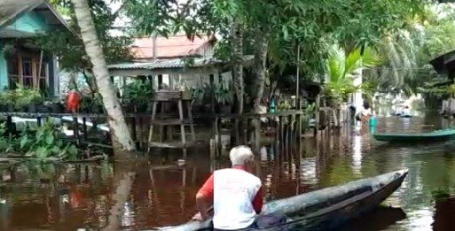 Puluhan Rumah Warga di Balai Sepuak Terendam Banjir