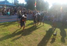 Warga Meriahkan Halal Bihalal dengan Lomba Tangkap Bebek