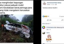 Cek Fakta: Hindari Infrastuktur Jokowi Mobil Masuk Jurang