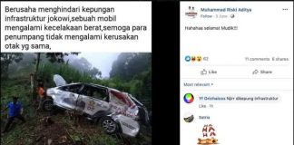 Cek Fakta: Hindari Infrastuktur Jokowi Mobil Masuk Jurang