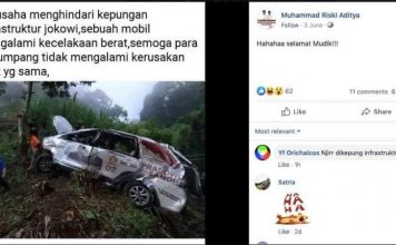 Cek Fakta: Hindari Infrastuktur Jokowi Mobil Masuk Jurang