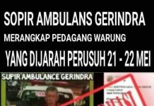 Cek Fakta: Sopir Ambulan “Merangkap” Pedagang yang Dijarah Perusuh Aksi 22 Mei