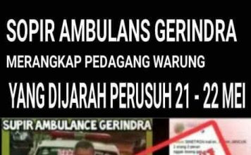 Cek Fakta: Sopir Ambulan “Merangkap” Pedagang yang Dijarah Perusuh Aksi 22 Mei