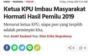 Cek Fakta: Heboh, KPU Imbau Hormati Hasil Pemilu Walau Banyak Kecurangan