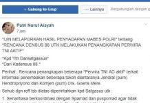 Cek Fakta: Broadcast Rencana Penangkapan Perwira TNI Aktif oleh Densus 88