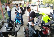 Polisi Tilang 93 Murid SMA Baru