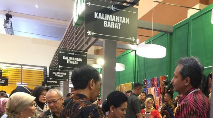 Presiden Kunjungi Stan KPw BI Kalbar di Pameran KKI