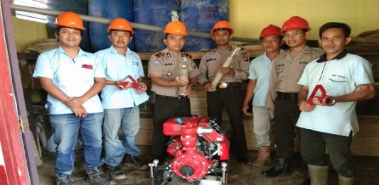 Polisi Cek Sarana Pemadam Kebakaran di Perkebunan Sawit