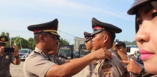 Belasan Personel Polres Kayong Utara Naik Pangkat