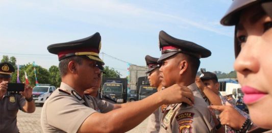 Belasan Personel Polres Kayong Utara Naik Pangkat