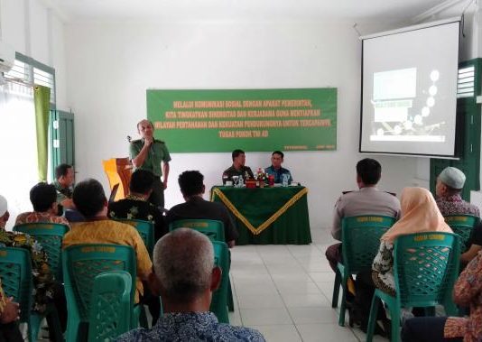 Kodim 1206/Psb Gelar Pertemuan Komunikasi Sosial