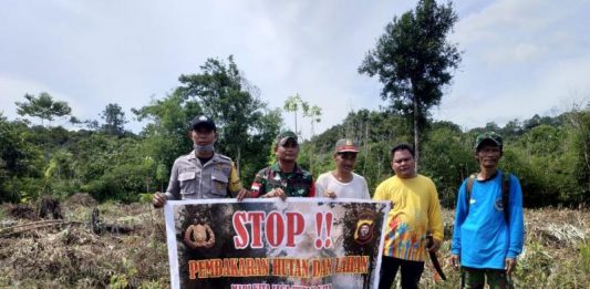 TNI-Polri di Embaloh Hulu Kampanyekan Stop Karhutla