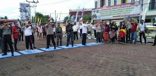 Polres Gelar Lomba Sumpit dan Dayung Sampan Bidar