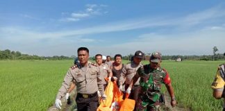 Perempuan Tanpa Busana Ditemukan Tewas di Sawah