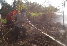 Kabut Asap Selimuti Sungai Pinyu