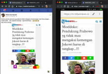 Cek Fakta: Tak Akui Kemenangan Jokowi, Pendukung Prabowo Ditangkap