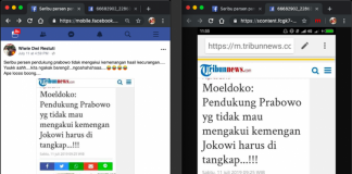 Cek Fakta: Tak Akui Kemenangan Jokowi, Pendukung Prabowo Ditangkap