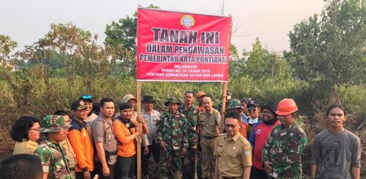 Edi Segel Lahan Terbakar di Sepakat 2