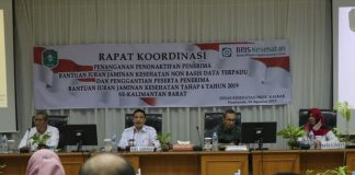 Pemrov Kalbar-BPJS Cabang Pontianak Rakor Cari Solusi