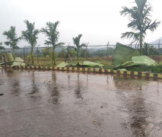 Puting Beliung Terjang Pabrik Sawit