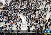 Bandara Hongkong Dikepung Lima Ribu Orang