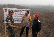 Lahan Sawit PTPN XIII Disegel Polisi