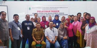 Dinas Koperasi, UKM dan Perdagangan Gelar Pelatihan Teknik Pengolahan dan Manajemen Usaha