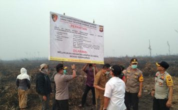 Terbakar Api Rembesan PT PSL Disegel Polda Kalbar