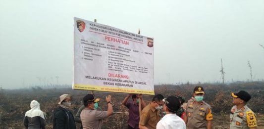 Terbakar Api Rembesan PT PSL Disegel Polda Kalbar