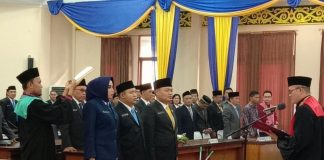 Pimpinan DPRD Definitif Dilantik, Bupati Rindukan Kerjasama Yang Baik