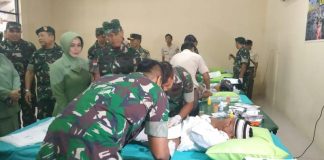 Pererat kebersamaan Dengan Rakyat, Kodam XII/Tpr Gelar Bakti Sosial Sambut Hari Juang TNI AD