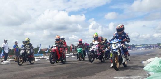 155 Pembalap Saling Adu Cepat di KONI Road Race Kapolres Championship 2019