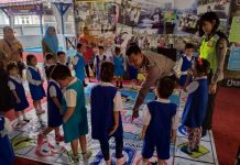 Traffic Floor Game, Inovasi Satlantas Melawi Tanamkan Pendidikan Lalu Lintas Kepada Anak Usia Dini