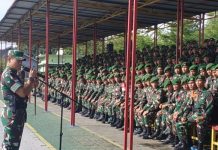 Yonif 133/YS Jaga Perbatasan Timur Kalbar, Pangdam: Jalankan Tugas Sebaik-baiknya