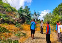 Ruas Jalan Nanga Lidi – Kerangan Panjang Tertimbun Longsor