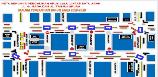 Malam Pergantian Tahun, Satlantas Polresta Pontianak Antisipasi Kepadatan Kendaraan